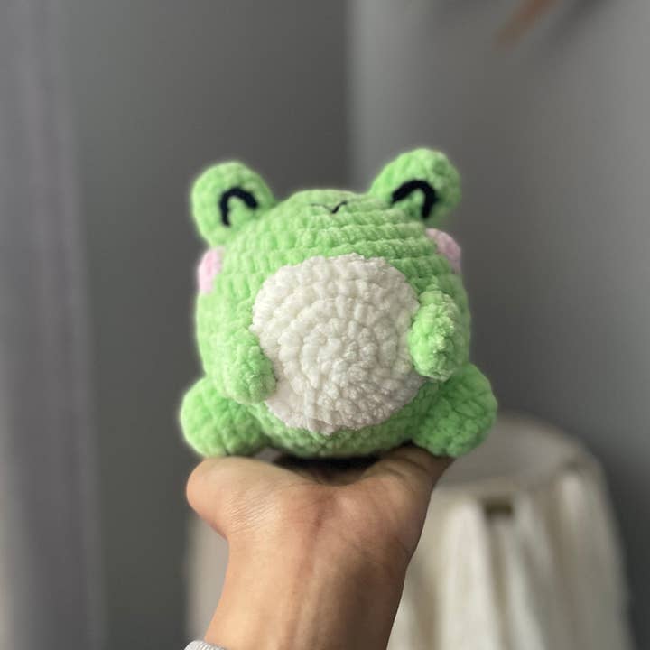 Peluche Mini Rana all'uncinetto, Amigurumi Froggy, Animale di peluche per la vendita all'ingrosso da parte di Anh2 LTD