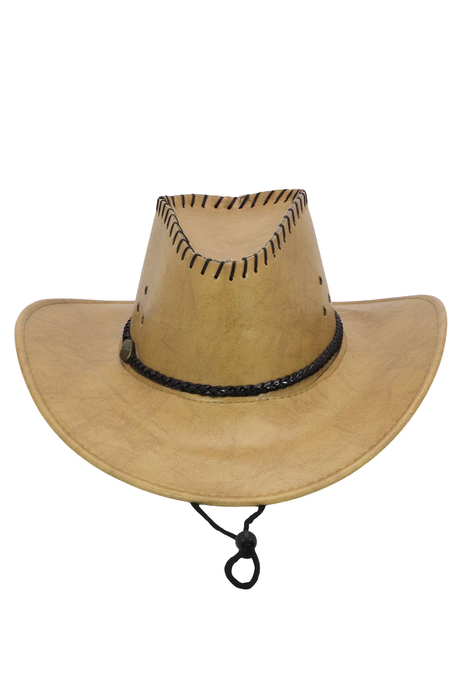 Cap Zone - Wholesale Cowboy Hat - Unisex - Braided Vegan Leather Cowboy Hat5