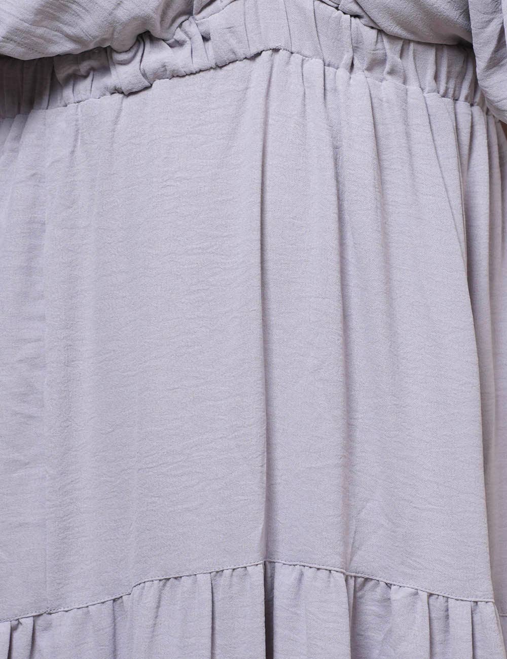 Sweetkama - Vente Robe – femme - Robe maxi unie décolleté en V et dos nu SKD15326