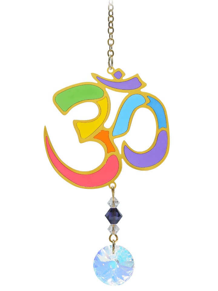 Gekaarde kristallen Dreams Om - Regenboog voor wholesale door Wild Things Gifts Ltd