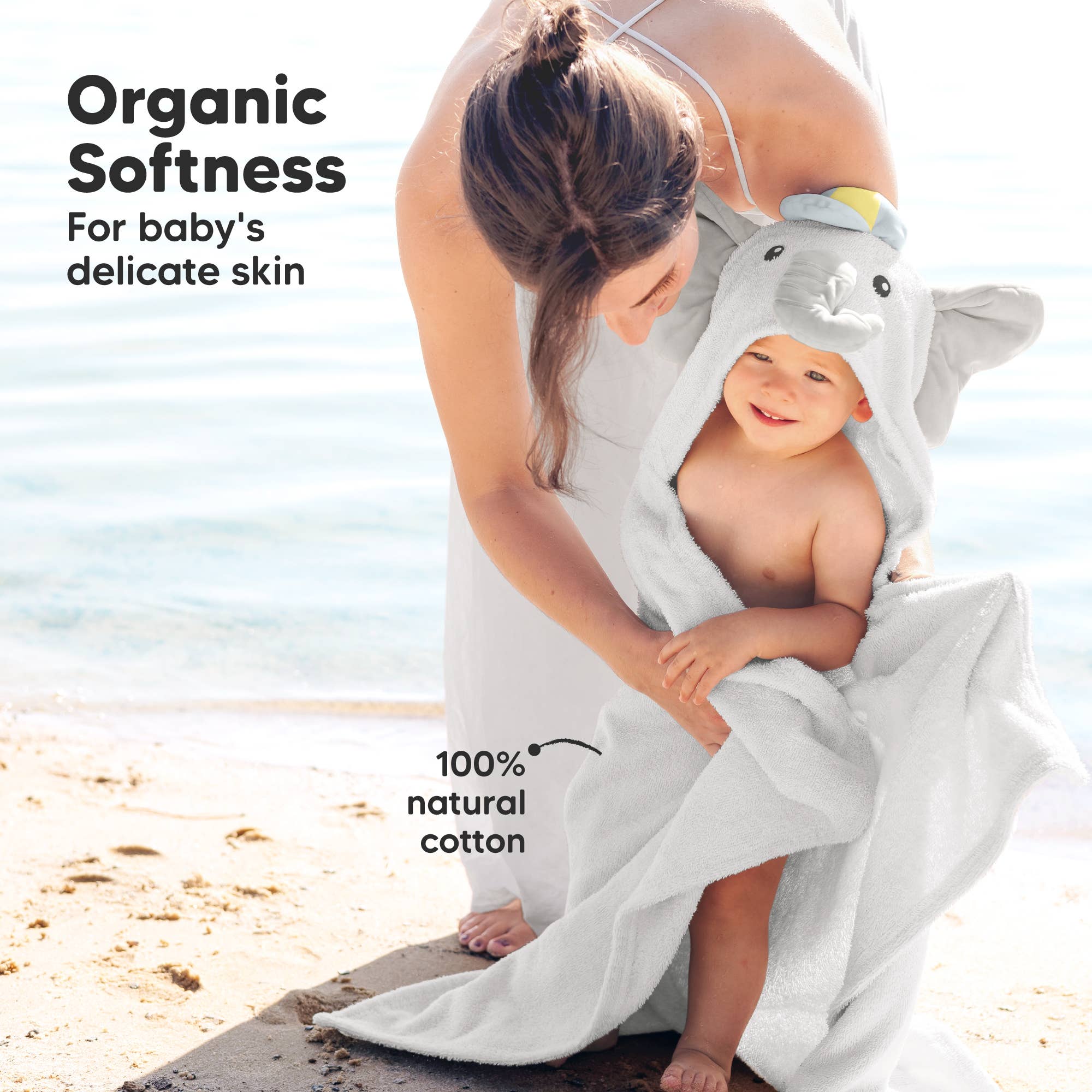 Ethan Playpals Hooded Baby Bath Towels for Newborn for wholesale on Faire4