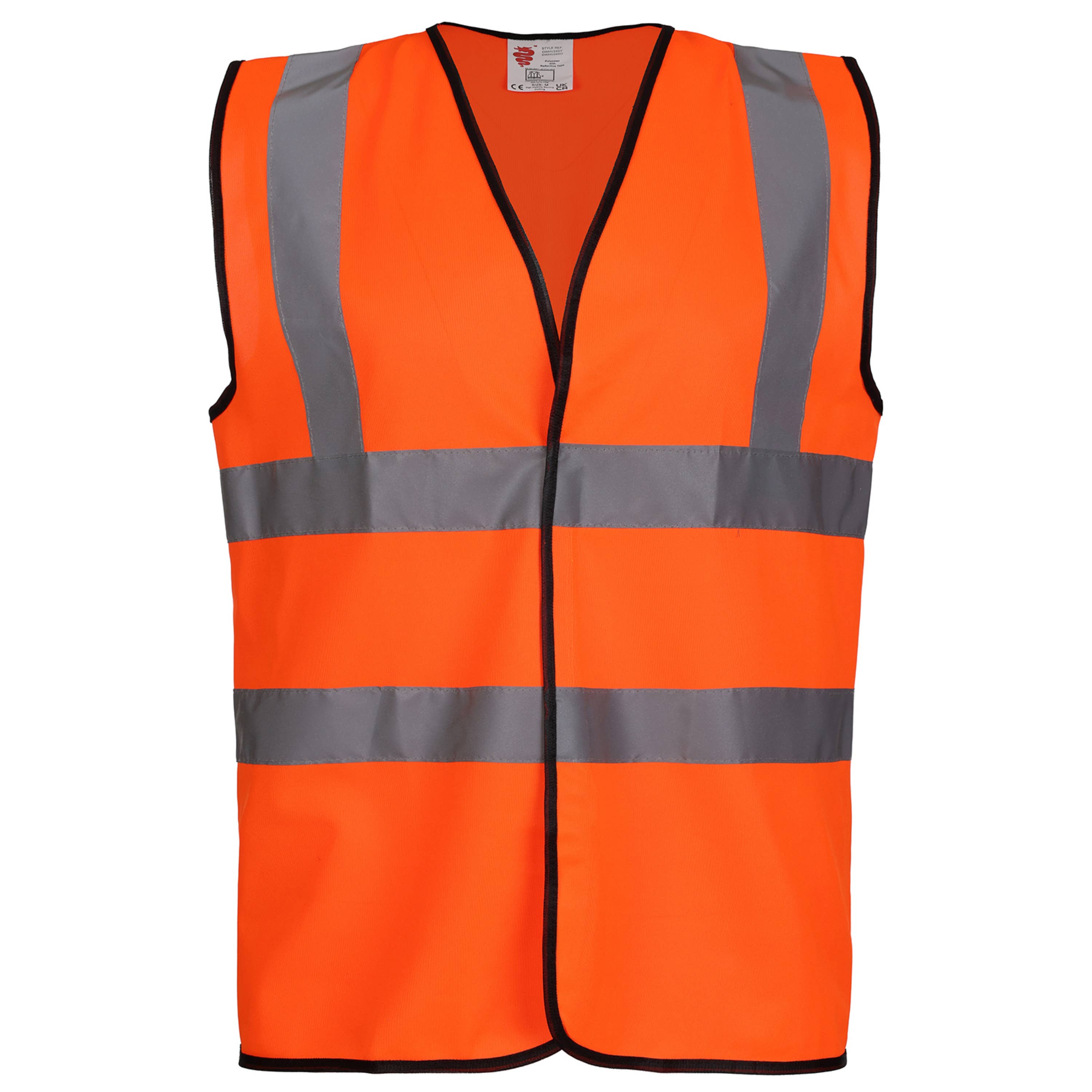 TuffStuff Workwear - Vente Gilet de sécurité – unisexe - Gilet de sécurité haute visibilité, fermeture velcro, confortable et respirant0