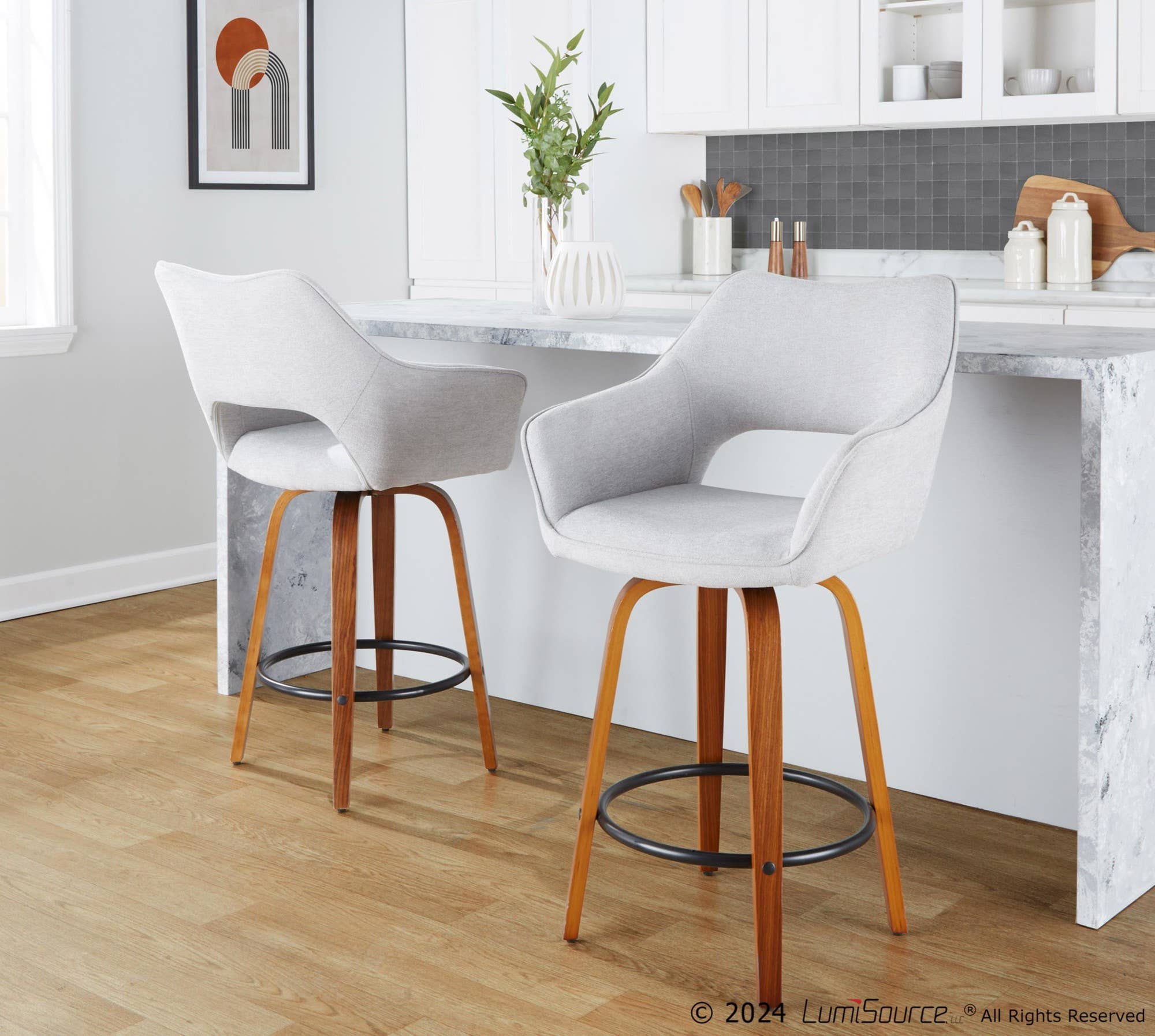 LumiSource and Grandview Gallery - Wholesale Stool - Mustang 26" Fixed-Height Counter Stool - Set of 217