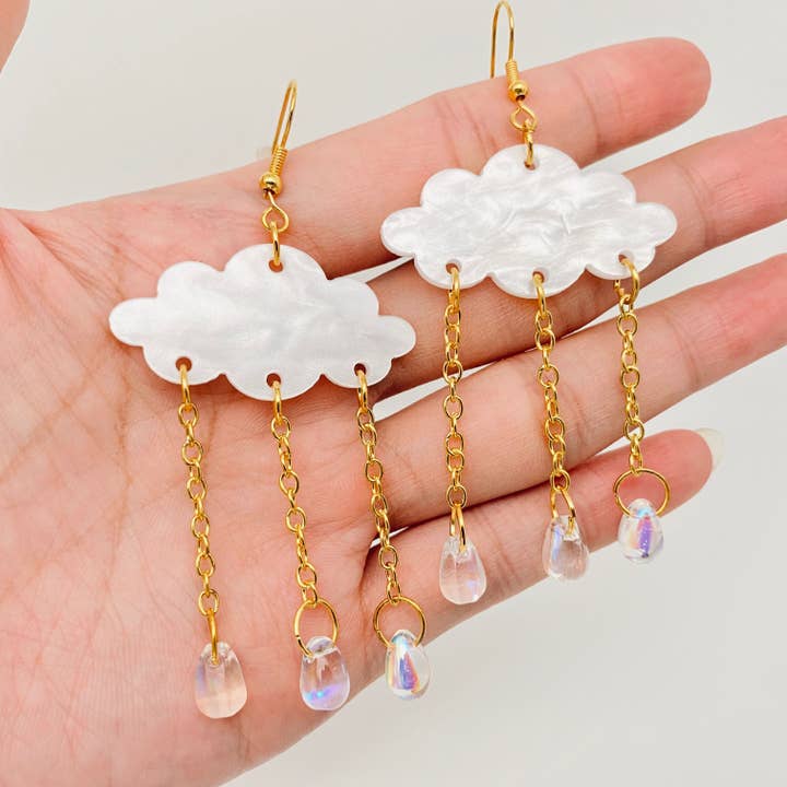 Earring Creative Rain Cloud Earrings for wholesale on Faire