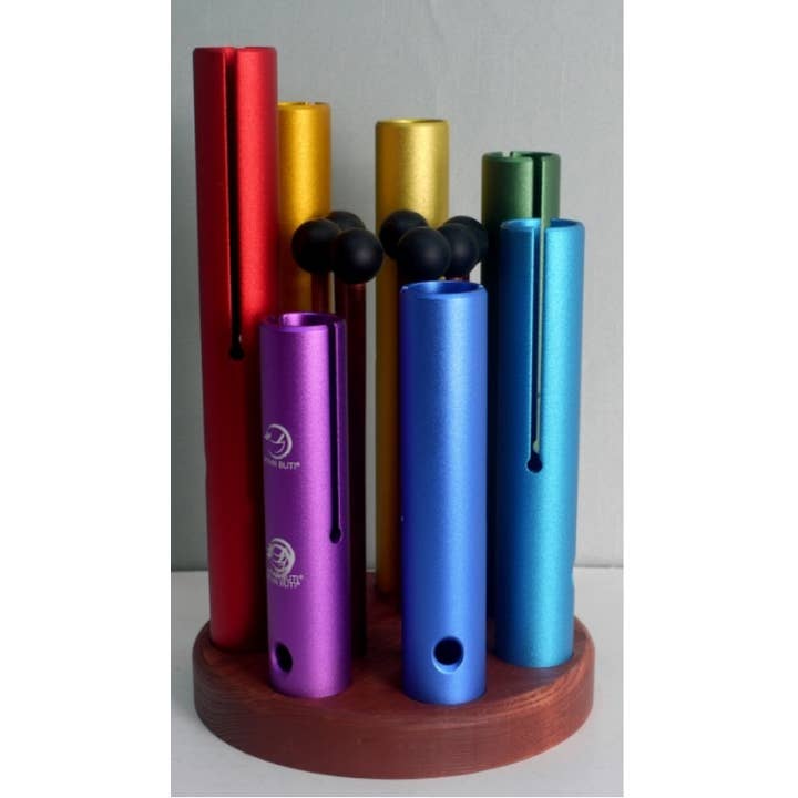 Tuning Forks Tube (Wawa) - 7 PC. Set with Base for wholesale by Now N Zen