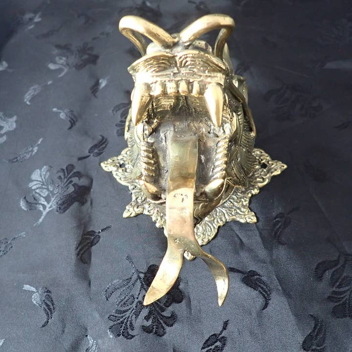 Ubud Glass – Engroshandel 3D-vægkunst – Vægkunst med bronzedragehoved6