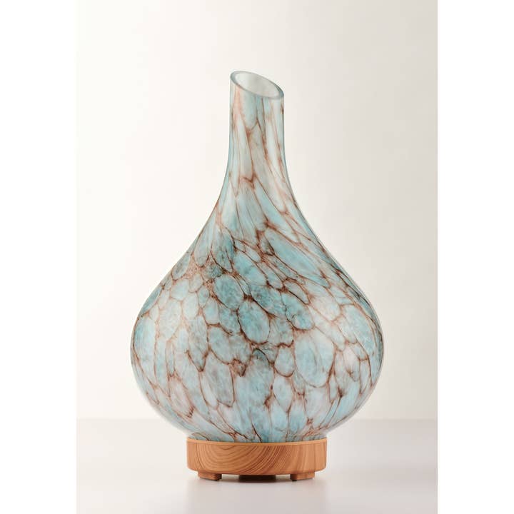 Large Atomiser Aroma Diffuser - Blue Marble for wholesale by Sienna Glass