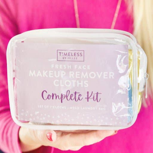 By Jillee Shop - Wholesale Makeup Remover - Fresh Face Microfiber Makeup Remover Cloths · Complete Kit