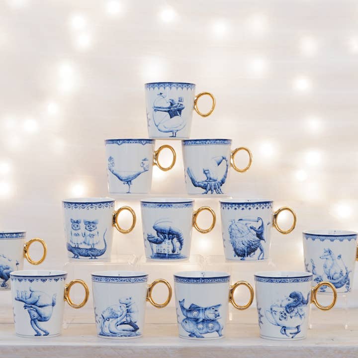 Heinen Delfts Blauw – wholesale Coffee mug – Mug Zodiac Sign Libra2