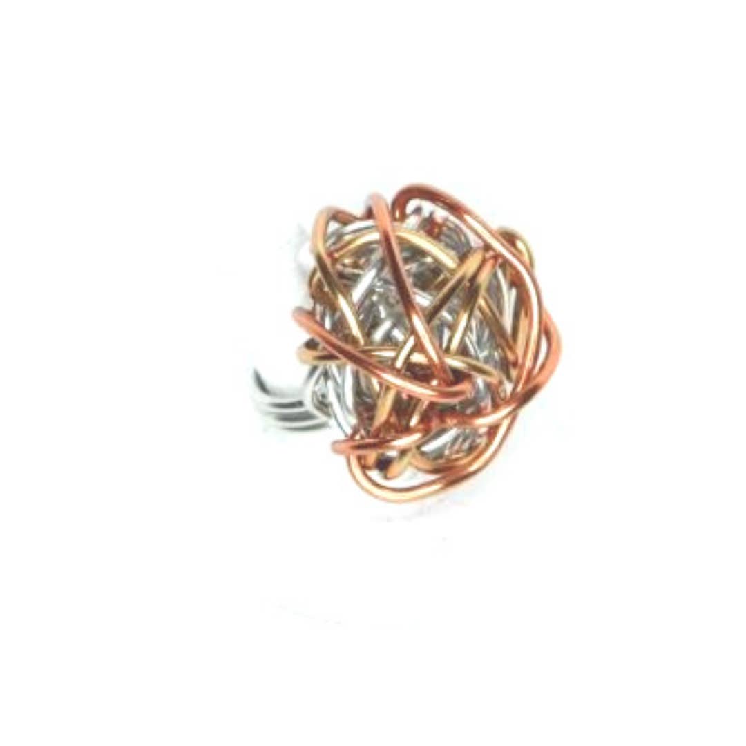 Wendy Nichele Jewelry - Vendita all'ingrosso Anelli cocktail/statement - Anello in filo di alluminio, anello in filo fatto a mano, anello metallico