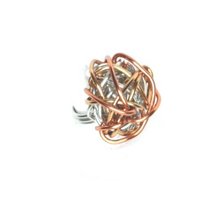 Wendy Nichele Jewelry - Wholesale Cocktail/Statement Ring - Aluminum wire ring, handmade wire ring, wire ring
