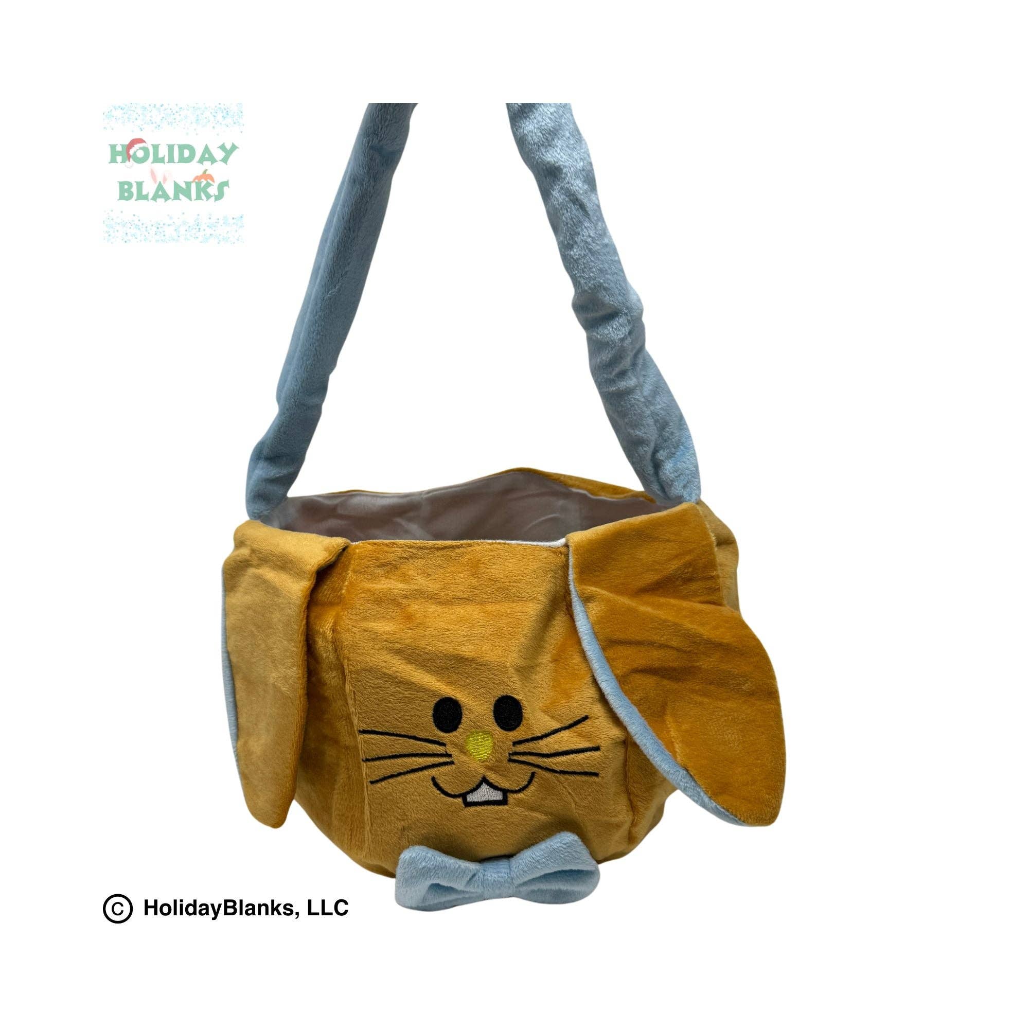 Holiday Blanks - Wholesale Basket - Kids & Baby - Easter Basket Blank Soft Sided Boy and Girl Bunny Bucket0