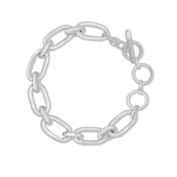 Bracciale a catena in argento a doppia maglia per la vendita all'ingrosso da parte di Gem Bazaar Jewellery