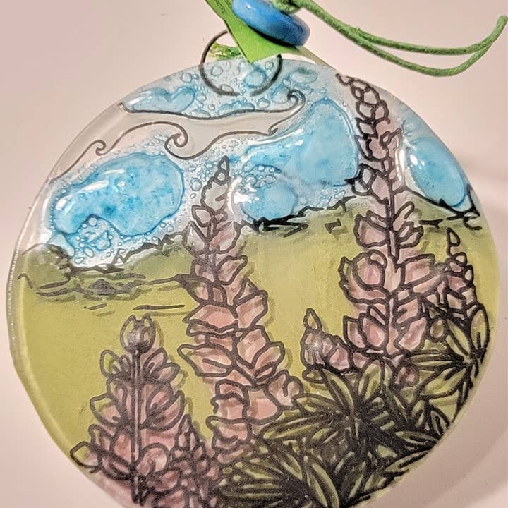 Pampeana - Wholesale Ornament - Lupine Flower Ornament / Suncatcher