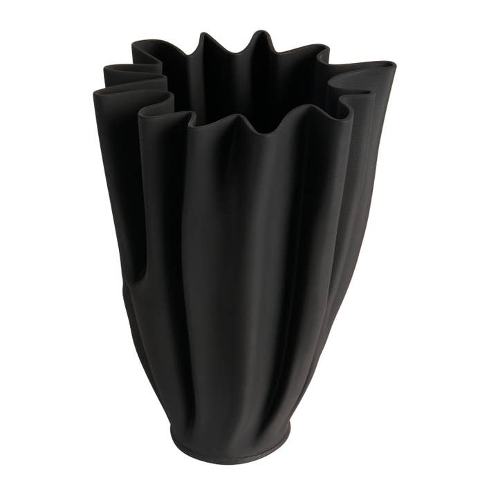 RUTH Schwarze Vase 38cm für den Großhandel von One Six Eight London by PS Home and Living