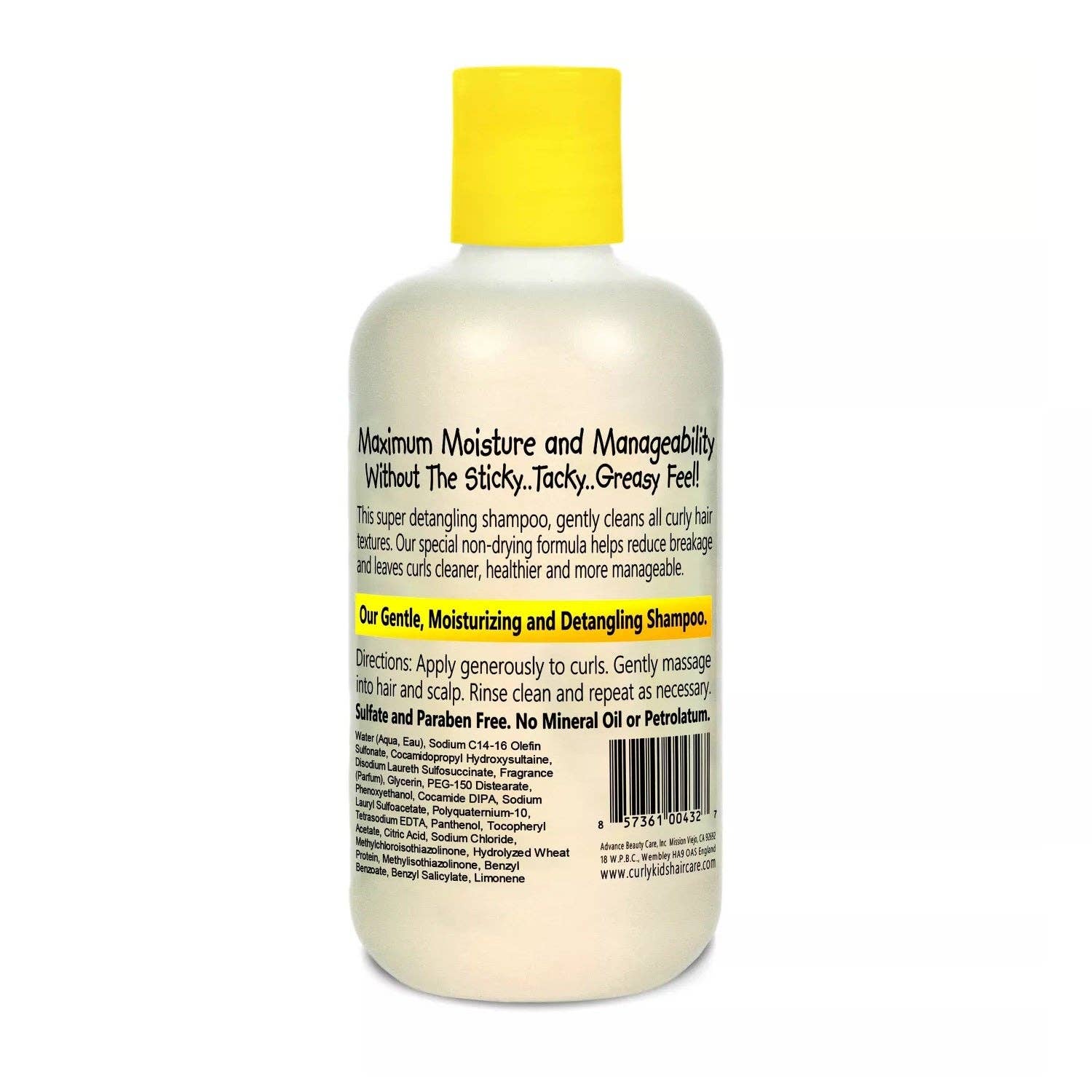 KT Supply - Wholesale Hair Shampoo - Curlykids Detangling Shampoo 8 Oz.1