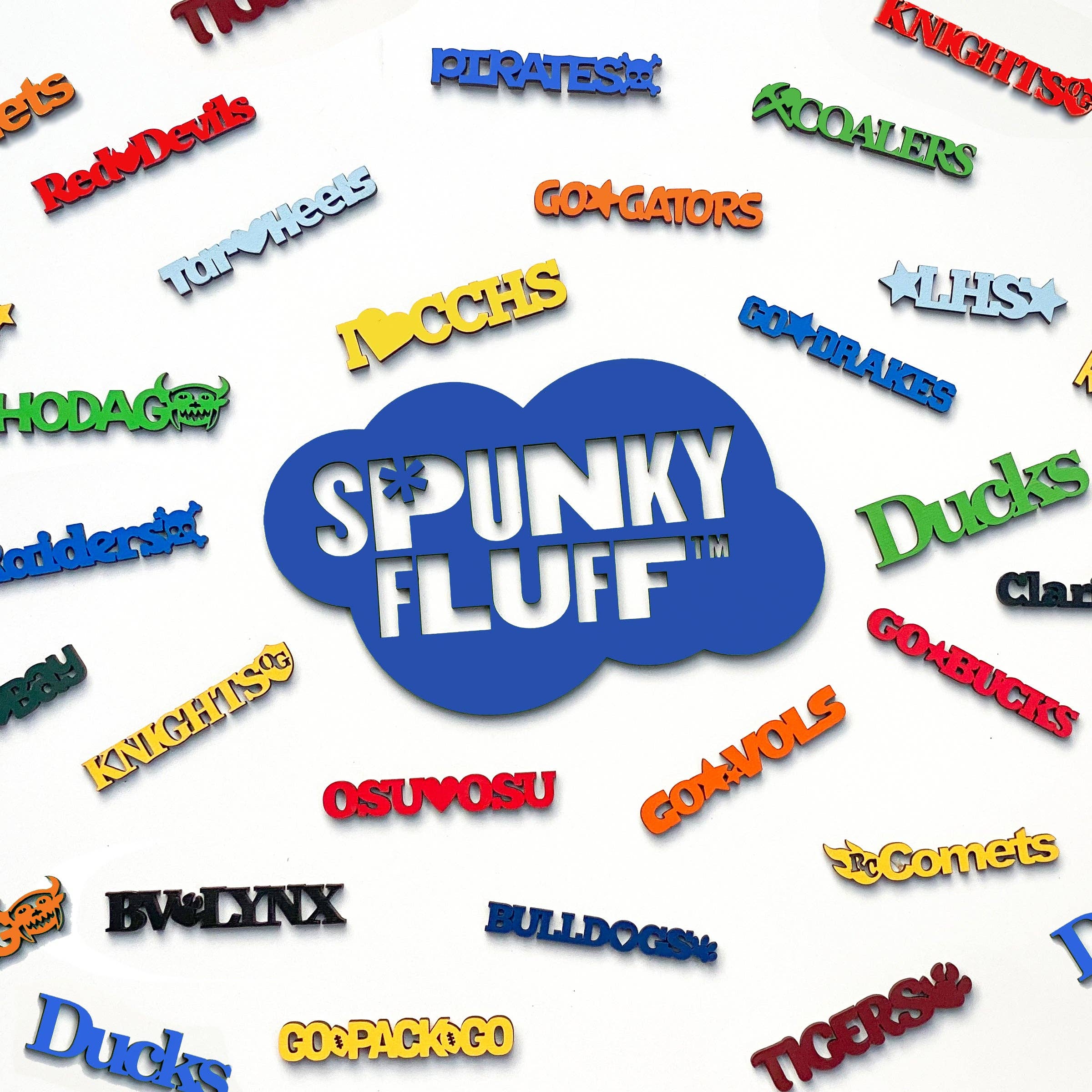 Spunky Fluff - Wholesale Magnet - Custom Tiny Word Magnets & Ornaments Re-Order30