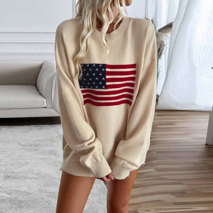 Patriotic Charm Sweater for wholesale by Love, Kuza