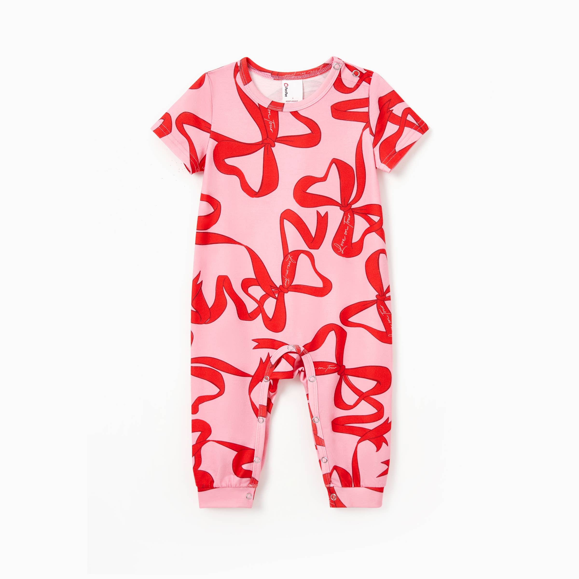 Roze Valentijnsdag Mama en Ik Hartvormige Roze Pyjama Set voor groothandel op Faire1