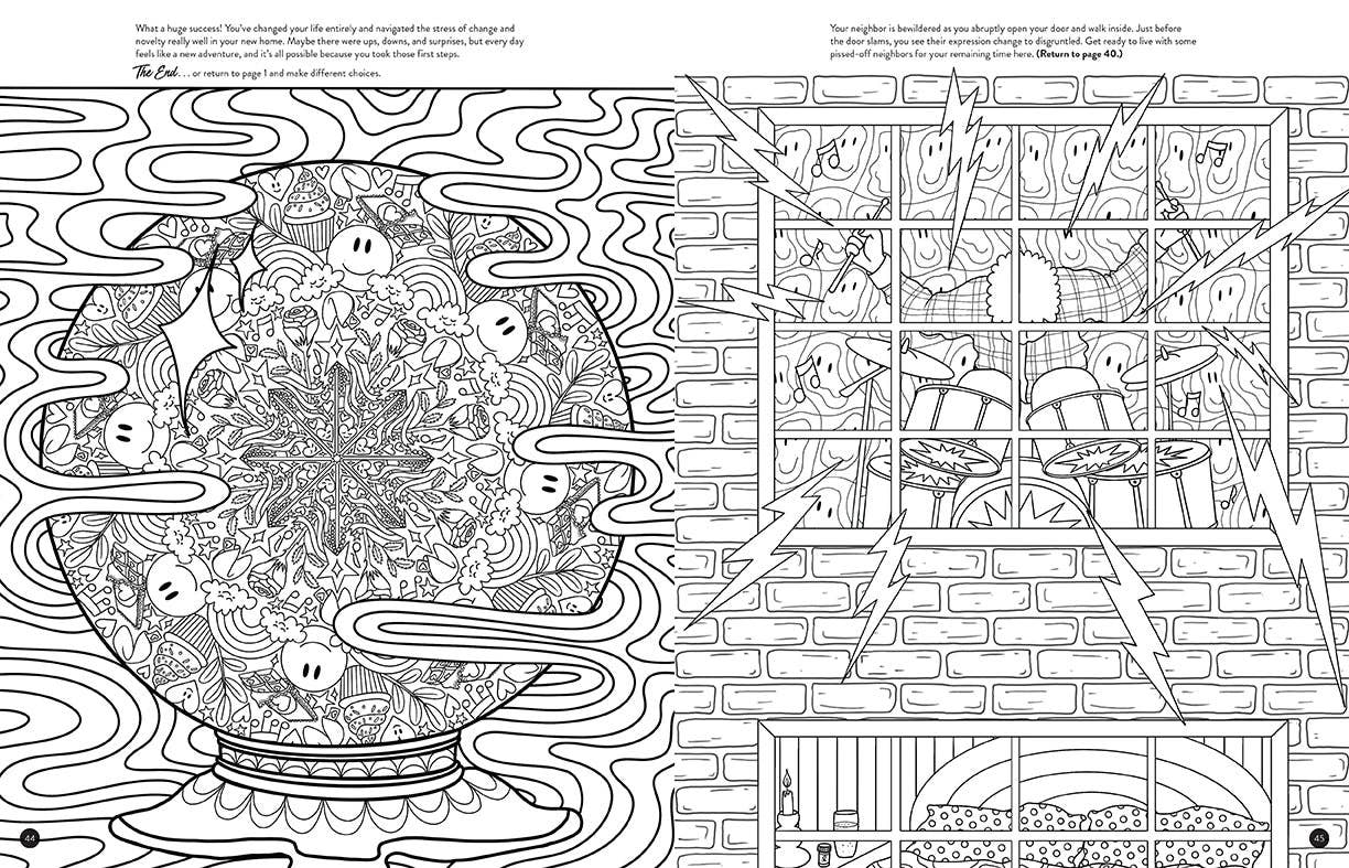 Insight Editions - #1 Pop Culture Publisher - Vente Livre de coloriage et d'activités pour adultes - Putain, fonce : une aventure de coloriage pas si zen ! PROMO3