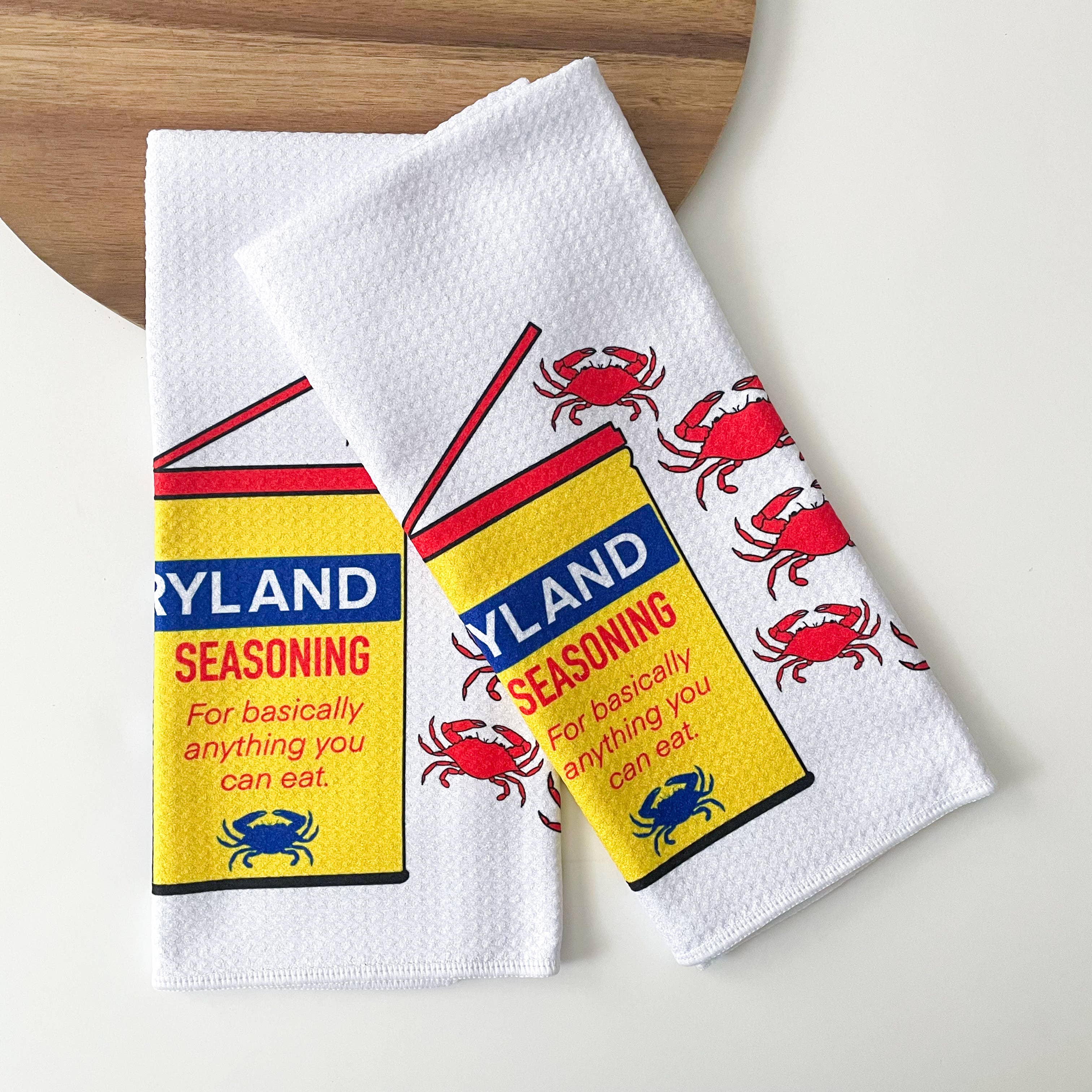 Jami Creates - Wholesale Tea Towel - Maryland Seasoning Red Crab Towel Hand Towel Dish Towel2