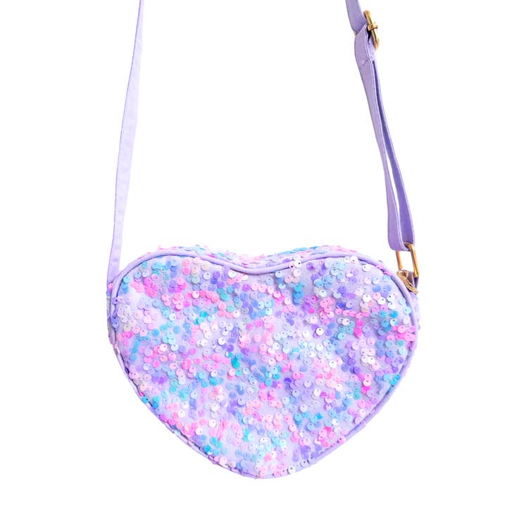Bolsa Coração Brilhante de Sereia por atacado de Bits & Bows