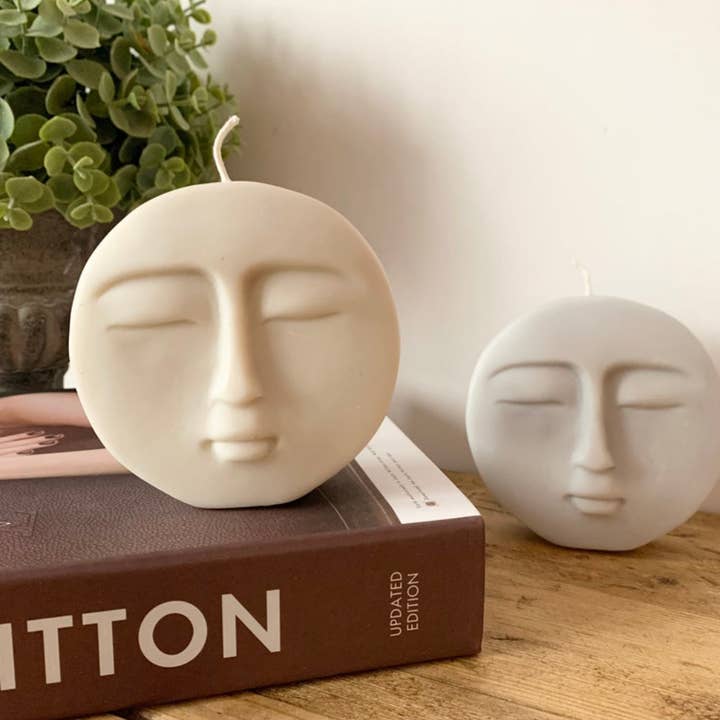 Dusty Rose Bodega - Wholesale Novelty Candle - MOON face