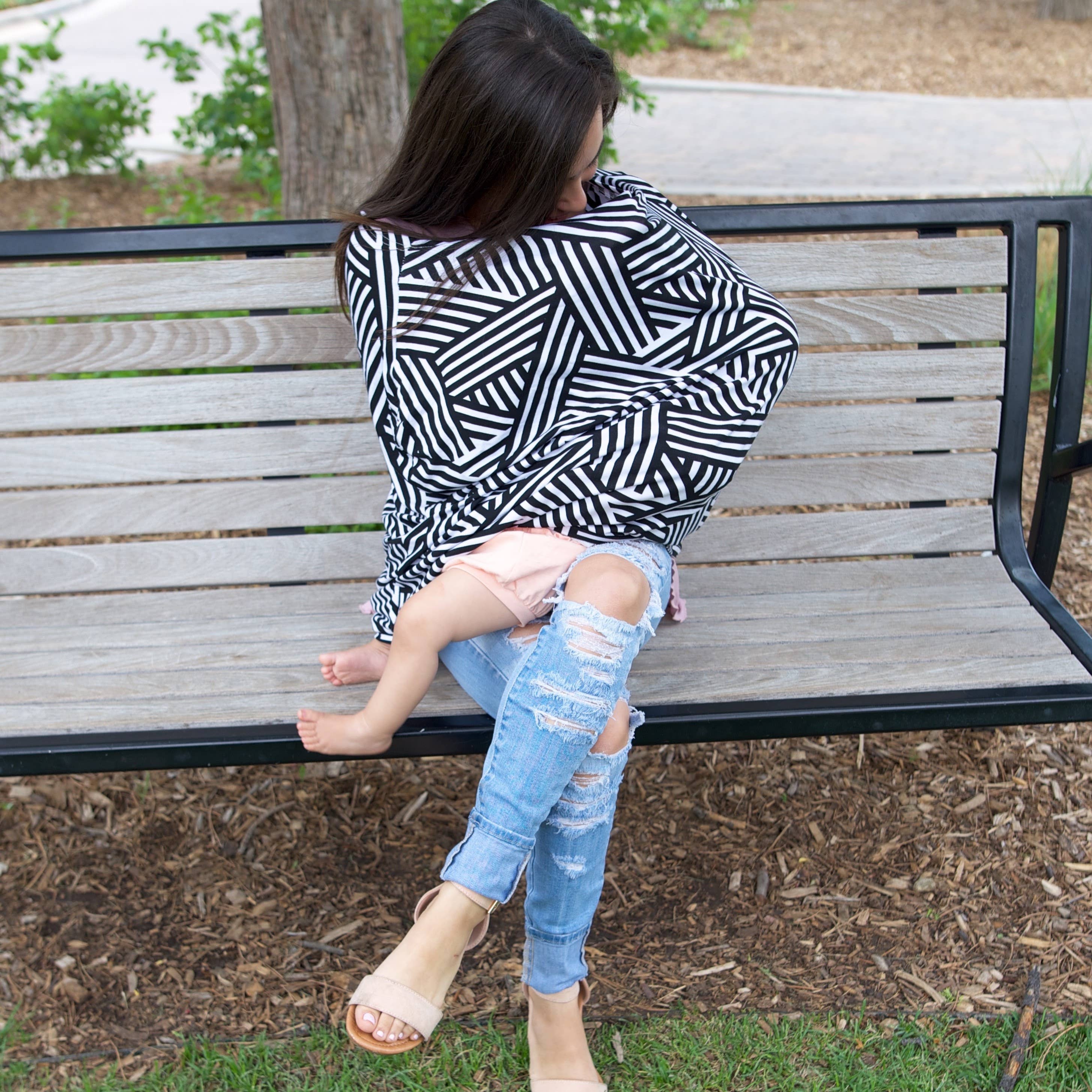 Bebe au Lait - Wholesale Nursing Cover - Maternity - Knightsbridge 5-in-1 Multi-Use Cover6