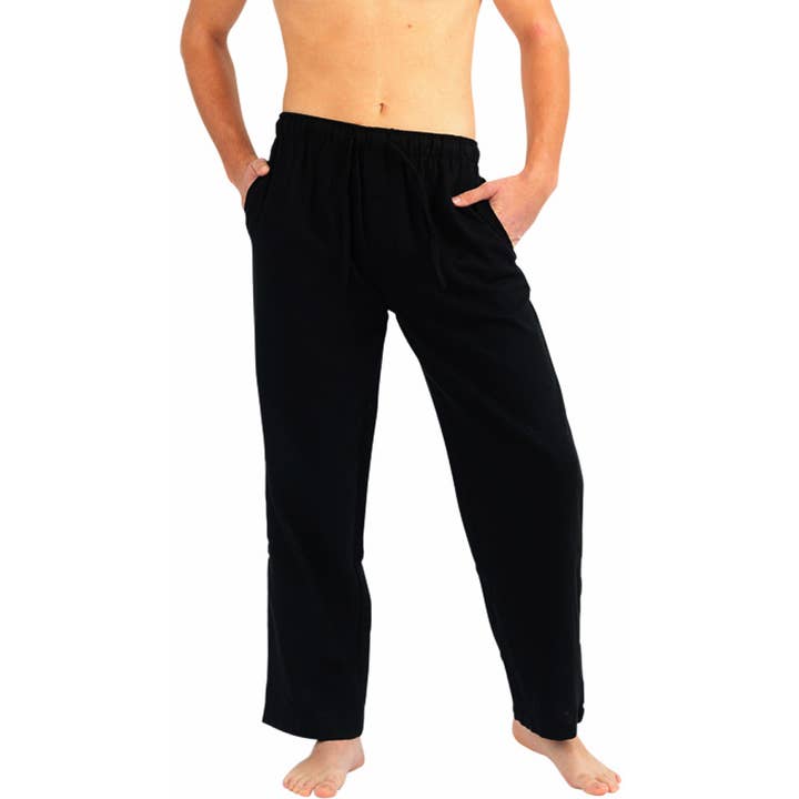 Norty Men Flannel Pajama Pant 40737 Black for wholesale by Eastern Off Price