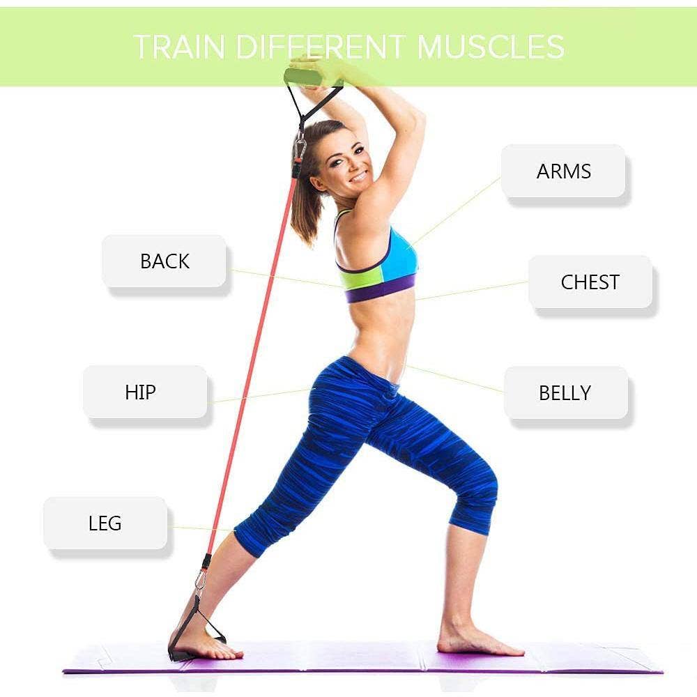 ENER-J – wholesale Fitness equipment – 11 pcs Home Exercise Resistance Band Set5