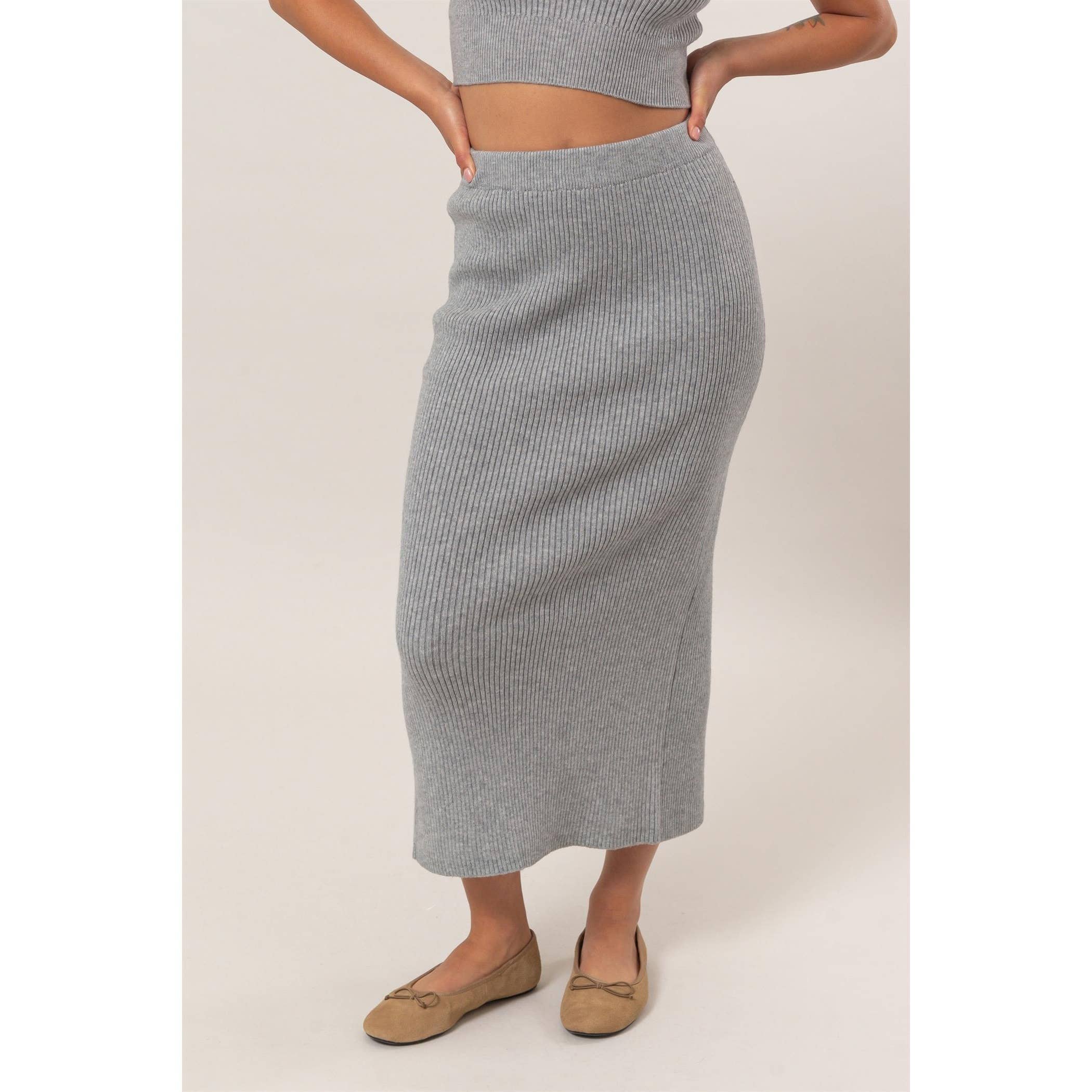 HYFVE – wholesale Skirt – Women’s – Ribbed Knit Midi Skirt20
