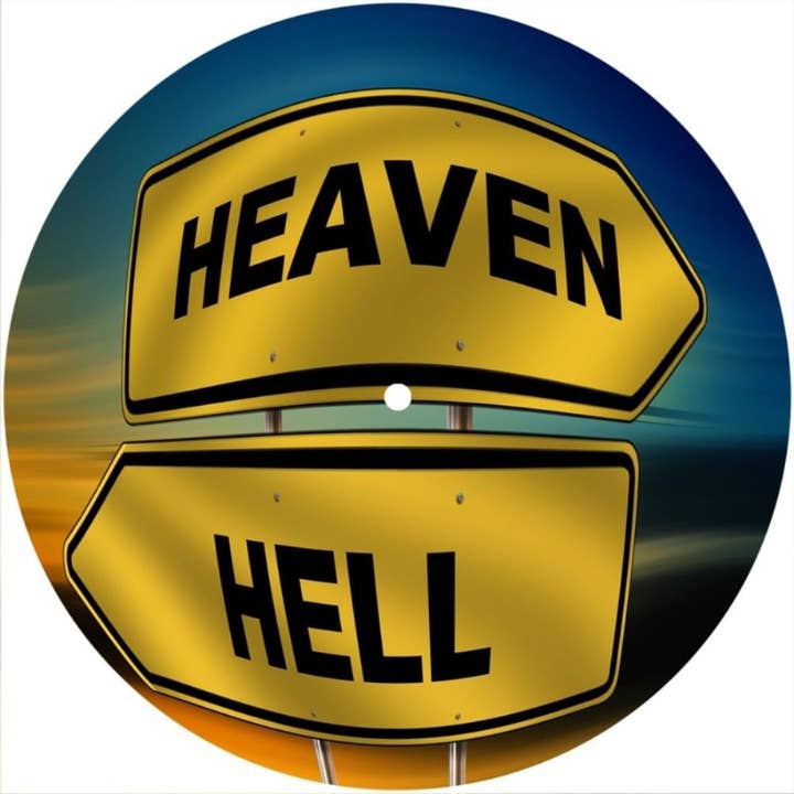 Slipmat 12"/ 7" voor platenspelers - Heaven Or Hell voor wholesale door Phatmatz
