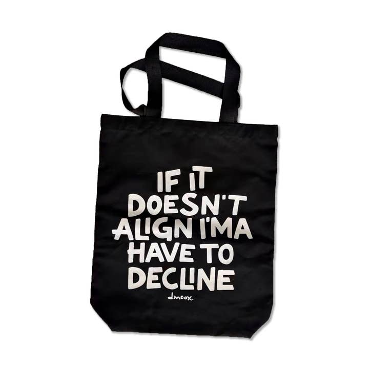 Zuri & Dre - Wholesale Tote Bag - Unisex - "doesn't align" tote bag0