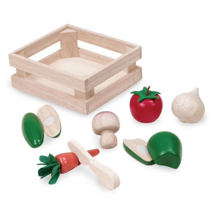 Trade Toys Limited – wholesale Wood toy – Child – Wonderworld Vegetable & Basket