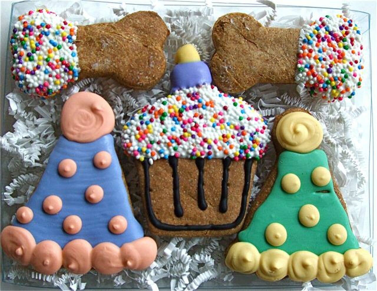 Taj Ma-Hound Bakery for Dogs - Wholesale Pet Treats - Dog - Party Hat Birthday Gift Boxes - Dog Treat2