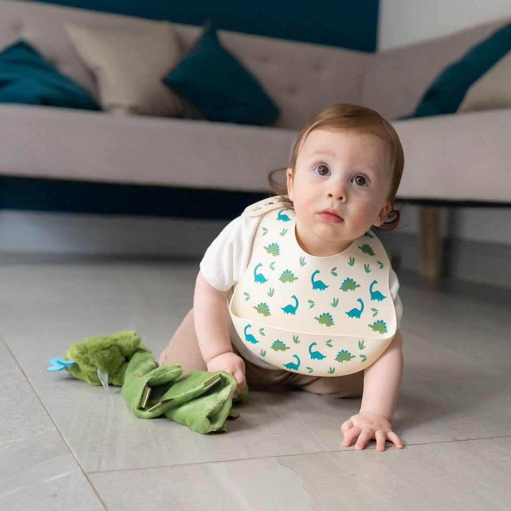 Ziggle Baby - Wholesale Bib - Baby - Catch It Silicone Bib Dinosaur9