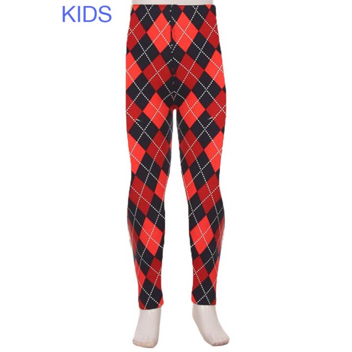Kids Buttery Soft Print Leggings för wholesale av Leggings Depot
