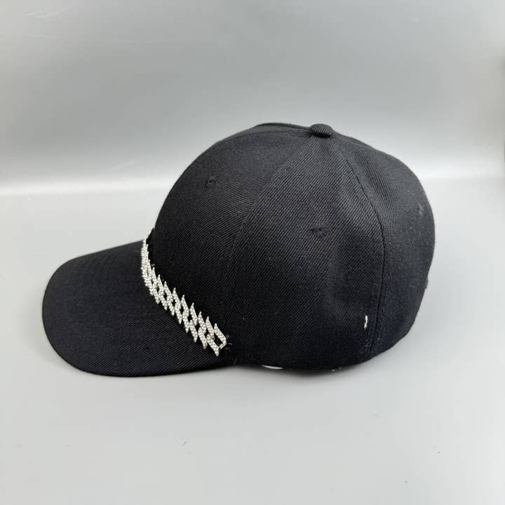 Ole - Wholesale Baseball Cap - Women's - Ear of Wheat Rhinestone Chains Cap 2