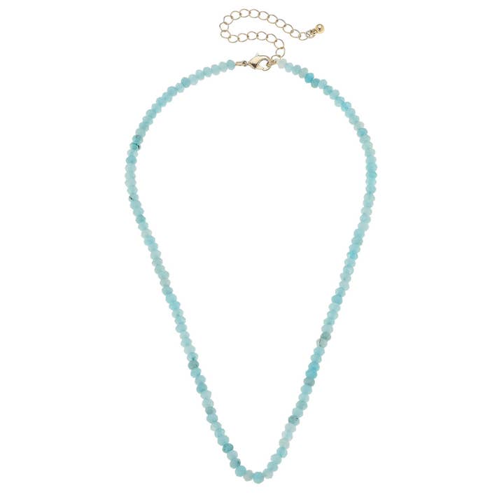 Base de collar con múltiples abalorios con cuentas de piedras preciosas Lucy para venta al por mayor de Canvas Style