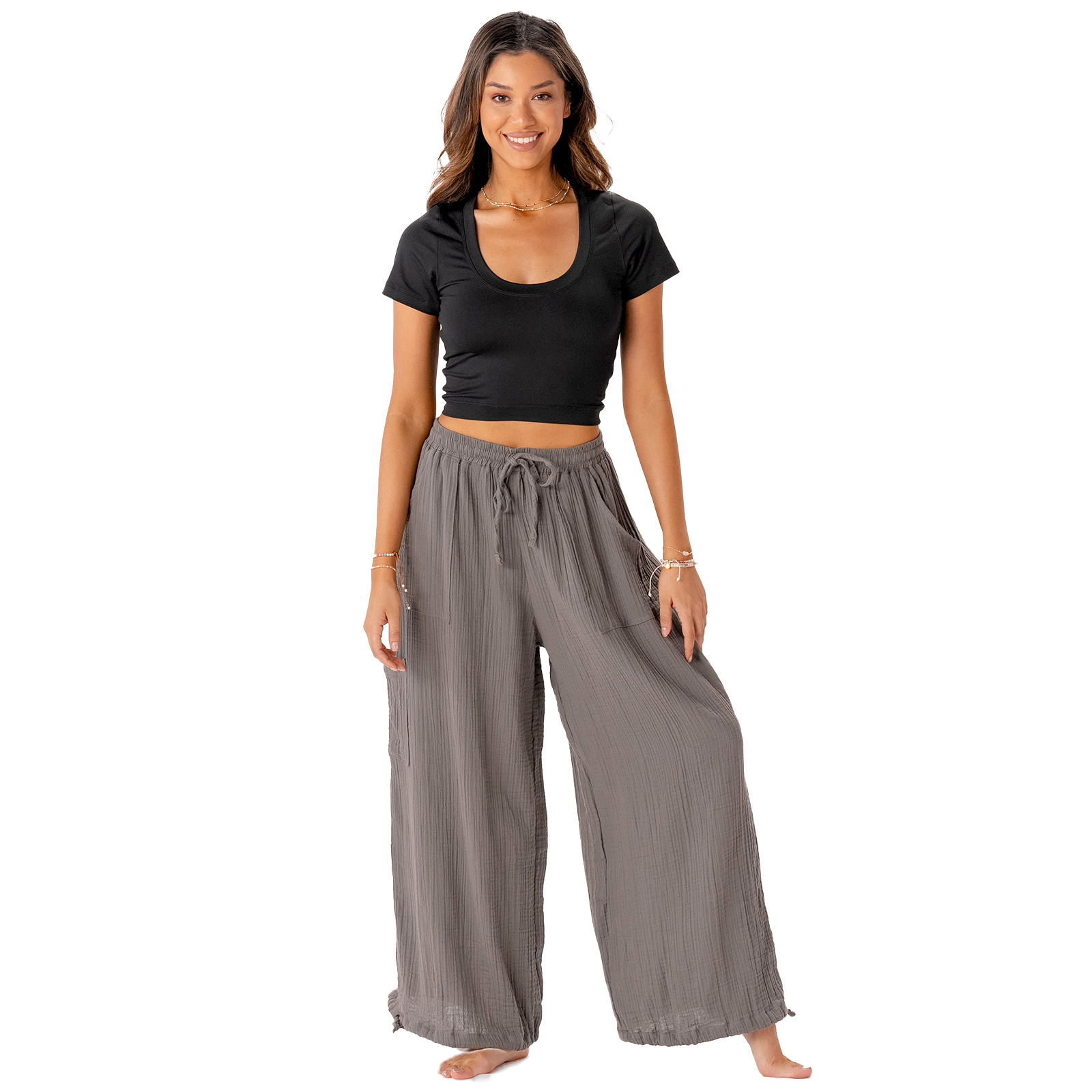 Lotus and Luna – Großhandel Hose – Damen – Granite Adventure Cargo-Hosen6