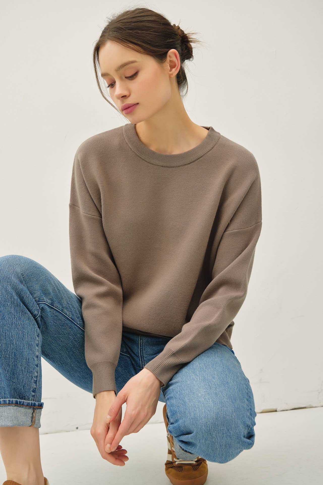 Be Cool - Wholesale Knit Sweater - Women's - CREW NECK BOXY FIT SWEATER18