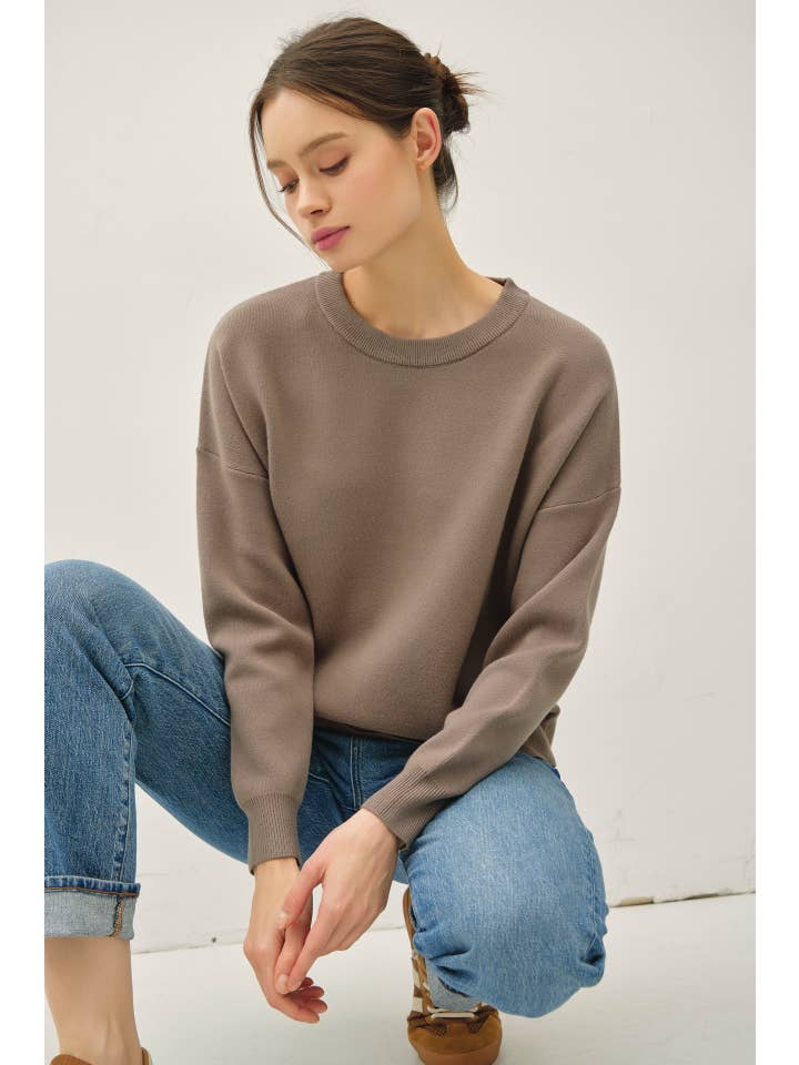 Be Cool - Wholesale Knit Sweater - Women's - CREW NECK BOXY FIT SWEATER18