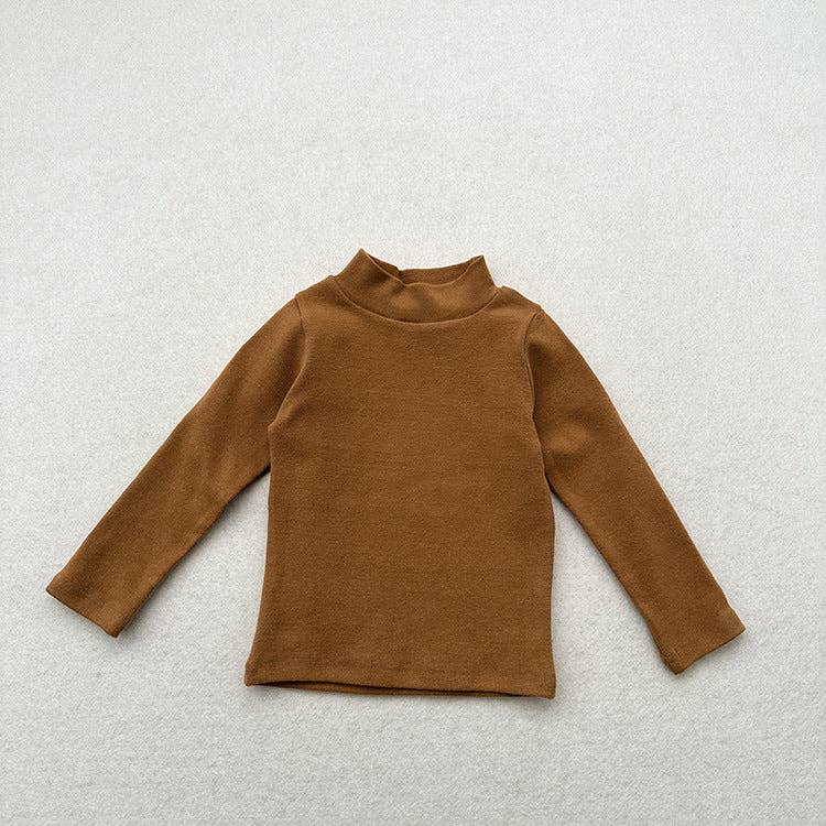 MyKids-USA® - Vente Sweat-shirt – enfant - Sweat-shirt uni à manches longues pour bébé et enfant unisexe – Haut polyvalent pour l'automne/hiver avec demi-col roulé et intérieur brossé10