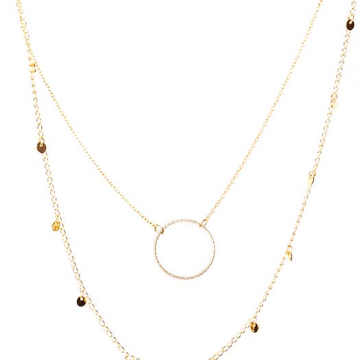 Capucine double row necklace for wholesale by Baroca Bijoux Paris