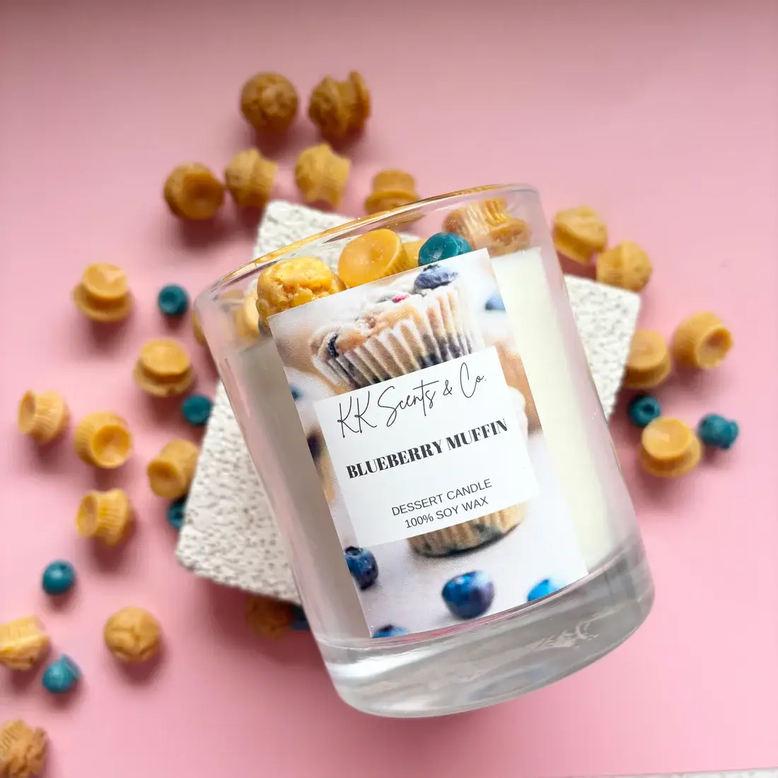 KK Scents & Co. - Wholesale Jar/filled candle - Blueberry Muffins Dessert Soy Candle0
