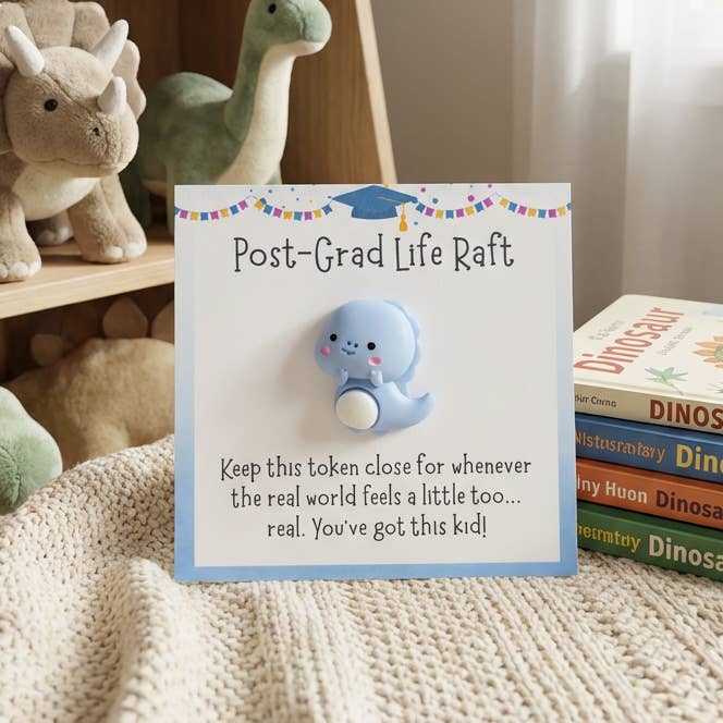 Graduation Dinosaur Pocket Hug Keepsake Token for wholesale by Pocket Hugs Co