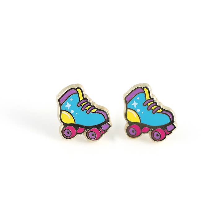 LuxCups Creative - Wholesale Stud/Post Earrings - Roller Skate Earrings