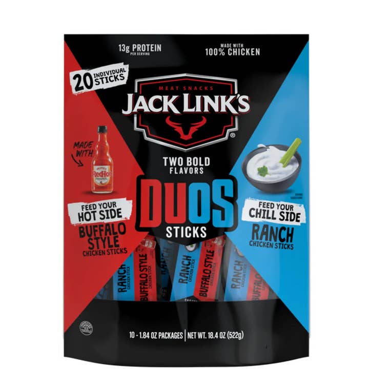 Jack Link's Duos Bouchées Poulet Redhot Ranch Sachet pour la vente par Shop The King