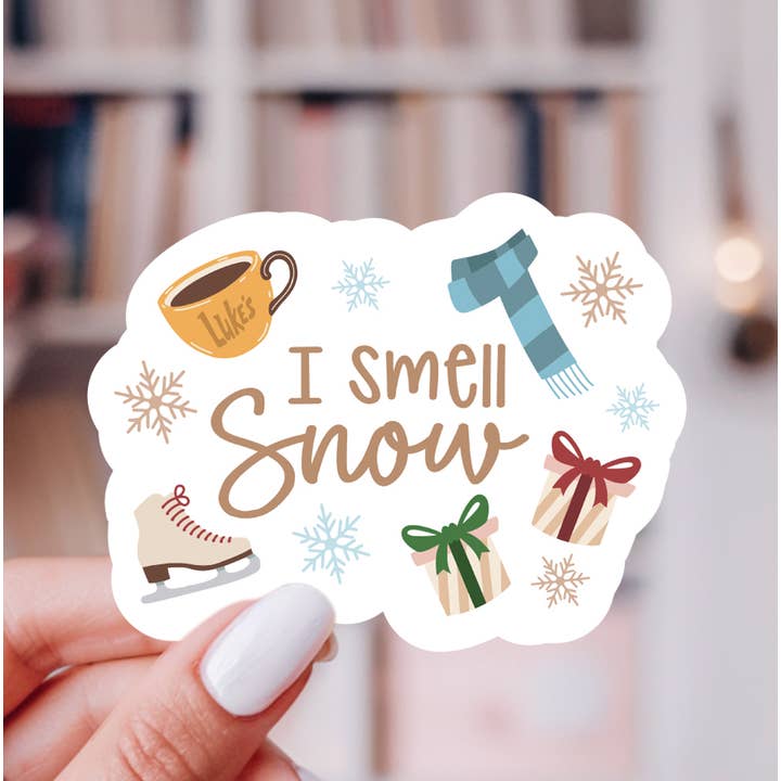 I Smell Snow Gilmore Girls Sticker for wholesale by Painted Lavender