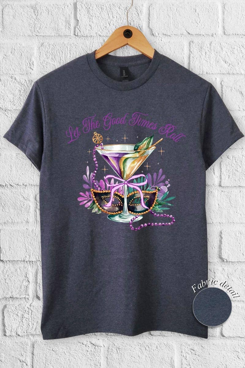 COLORBEAR - Wholesale T-Shirt (Graphic) - Women's - Festive Mardi Gras Graphic Heavy Cotton Tee2